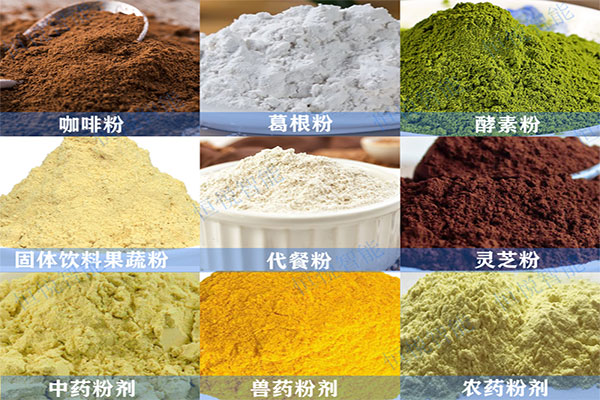 給袋式粉末榴莲视频免费观看應用範圍